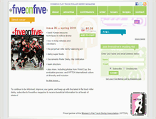 Tablet Screenshot of fiveonfivemag.com